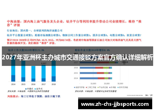 2027年亚洲杯主办城市交通接驳方案官方确认详细解析